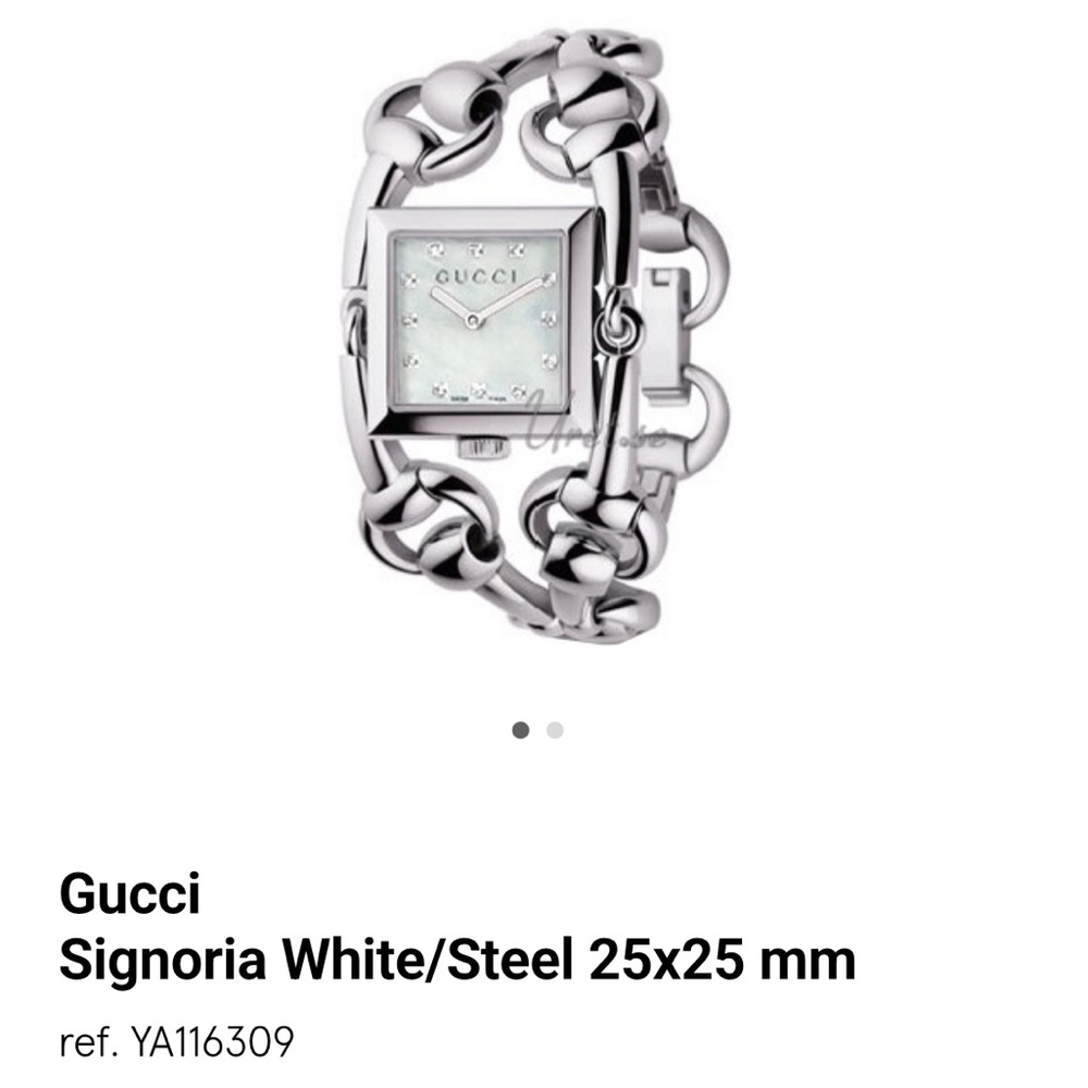 Gucci Signoria Vintage ladies diamond watch - Picture 3 of 5